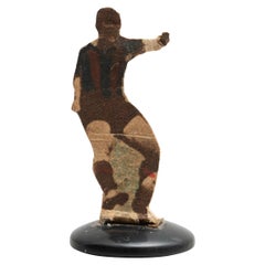 Traditionelle antike Knopf-Fußballspielfigur, um 1950