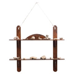 Cabinet of Curiosities Shelve Sculptural Wall Artwork, circa 1950