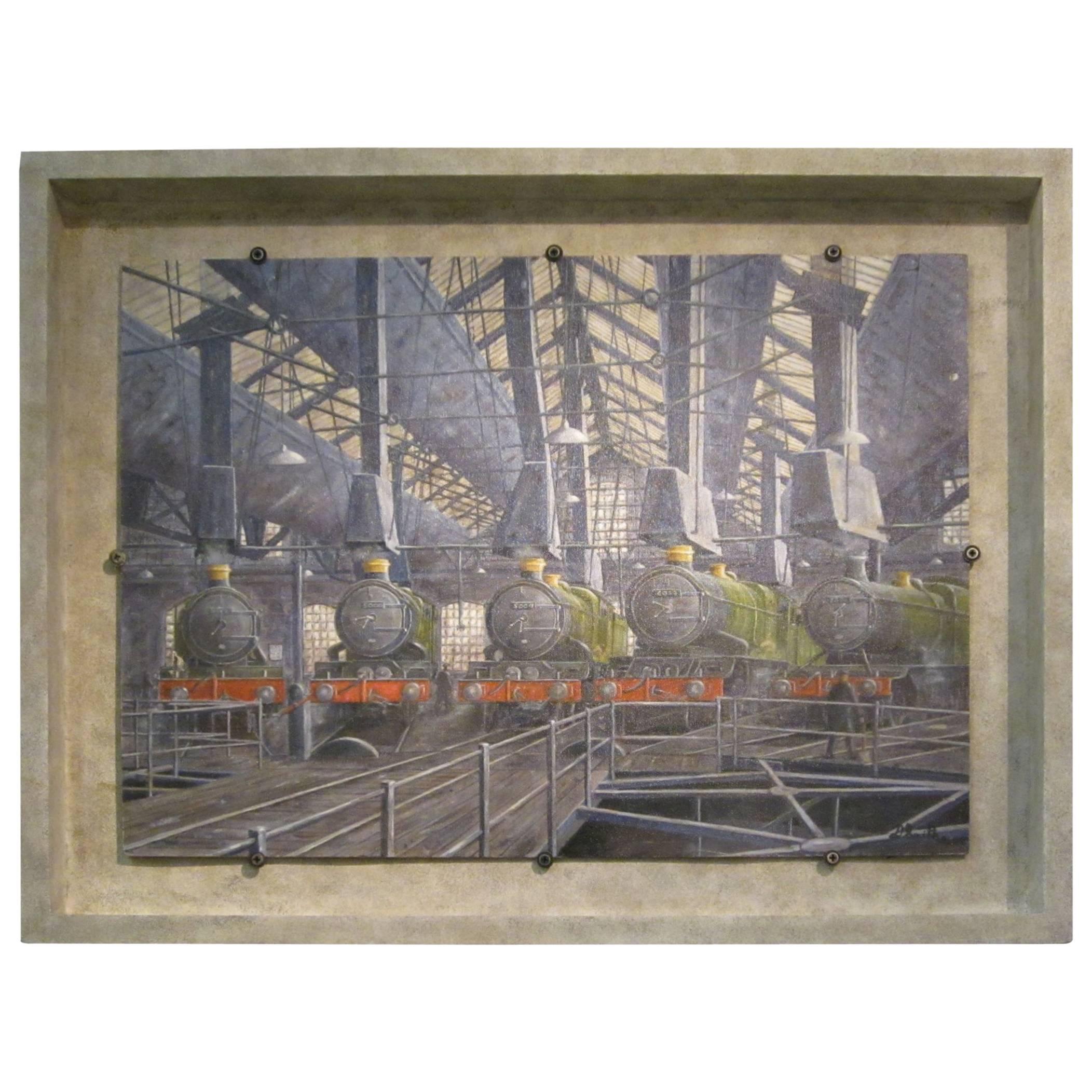 Mid-Century English Artist D. Smith Oil Painting, England