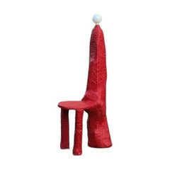 Floor Lamp Stool Obelisco Red Jonathan Bocca