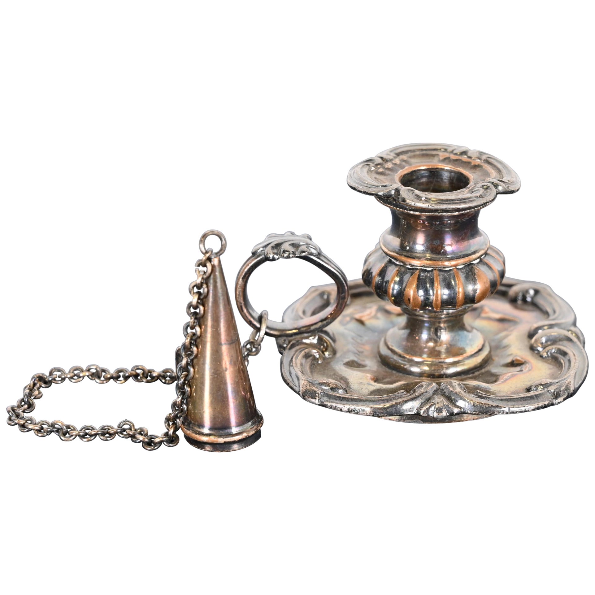 Antique Victorian Silverplate Chamberstick