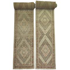 Rare Set of Antique Khotan Runners each measuring over 33 ft long 9