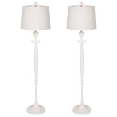 Pair of Giacometti Style Floor Lamps 7