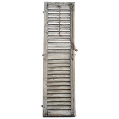Reclaimed Weathered 19th Century French Shutter