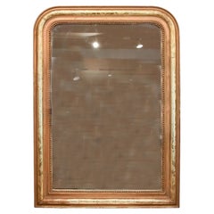 Gilded Louis Phillipe Mirror with Fleur Detail