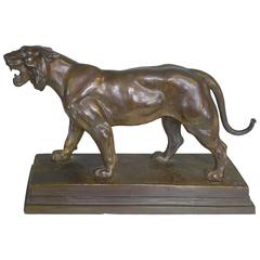 Lion Bronze Sculpture by Alfred Barye