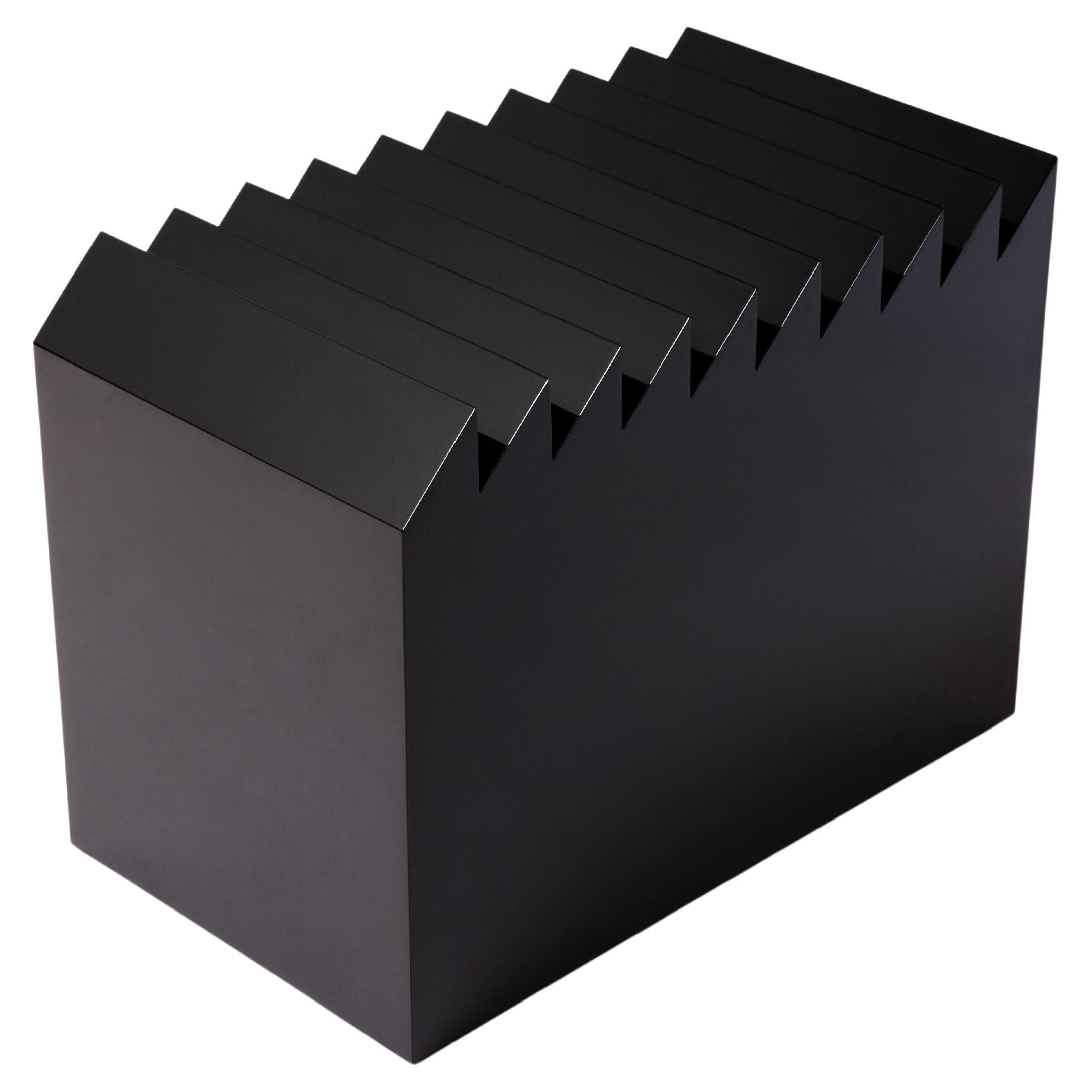 Side Table Black Lacquered Contemporary Collectible Sierra 2 by Max Enrich