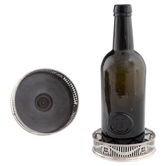 Par de posavasos de plata para vino Londres Robert Hennell 1804