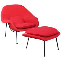 Eero Saarinen Womb Chair und Ottoman für Knoll