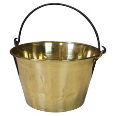 American Brass Kettle Manufacturers #4 Spun Hearthware Cauldron Pot Bucket 15"