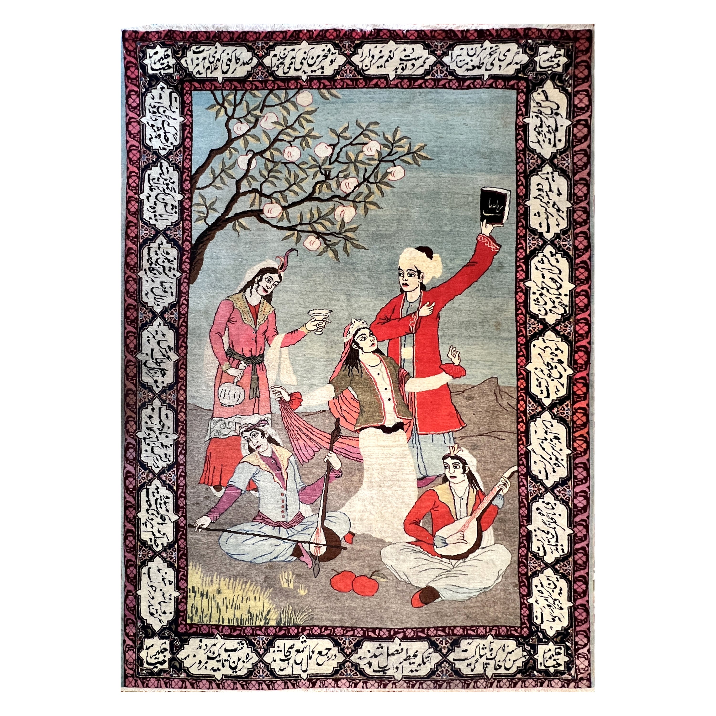 Tappeto persiano Tabriz - 1930 circa - Omar Khayyam - Dimensioni: 2,04x1,73 - N° 1161 in vendita