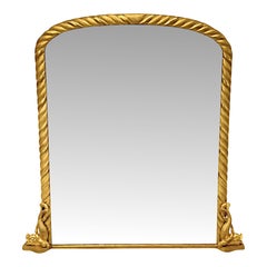 Ein fabelhafter eleganter Giltwood-Spiegel aus dem 19. Jahrhundert (Archtop Overmantel)