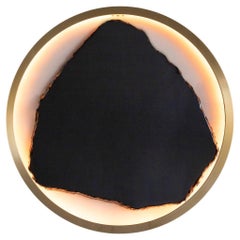 Éclipse solaire - Sten Studio - Miroir obsidienne fabriqué à la main
