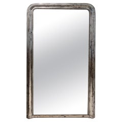 19th Century Louis Philippe Silverleaf Mirror - Large Scale