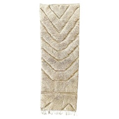 Alfombra Marroquí Desert Dawn 3x10 FT, Alfombra Bereber Tejida a Mano con Diseño Texturado