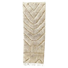 Alfombra Marroquí Desert Dawn 3x12 FT, Alfombra Bereber Tejida a Mano con Diseño Texturado