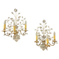 wonderful pair of elegant maison bagues wall sconces