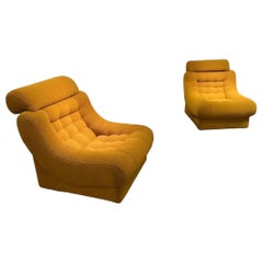Pair of low chairs by De Pas Durbino & Lomazzi