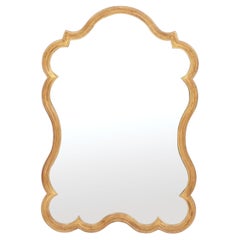 Curvaceous Gilt Mirror 31.5" H x 21.5"W