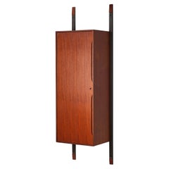 1950s Italian Teak Wall Unit Wardrobe - Minimalist Design
