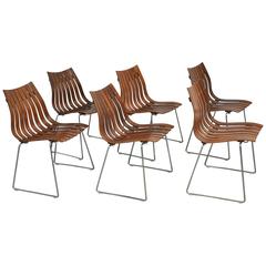 Hans Brattrud Rosewood "Scandia" Dining Chairs