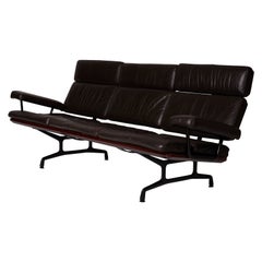 Leather sofa by Charles and Ray Eames