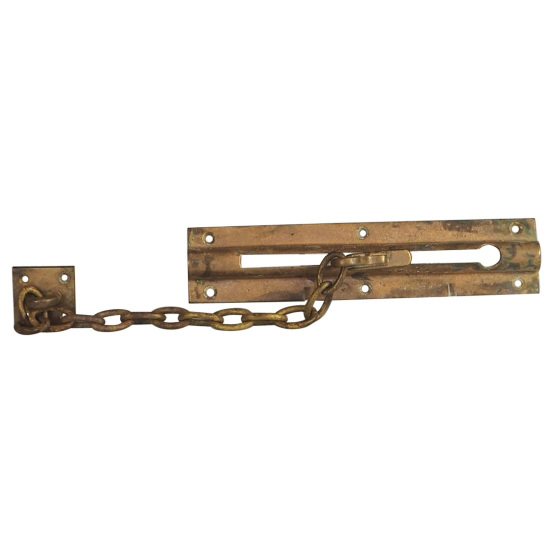 Large Victorian Brass Night Chain