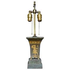 French Tole Jardiniere Lamp