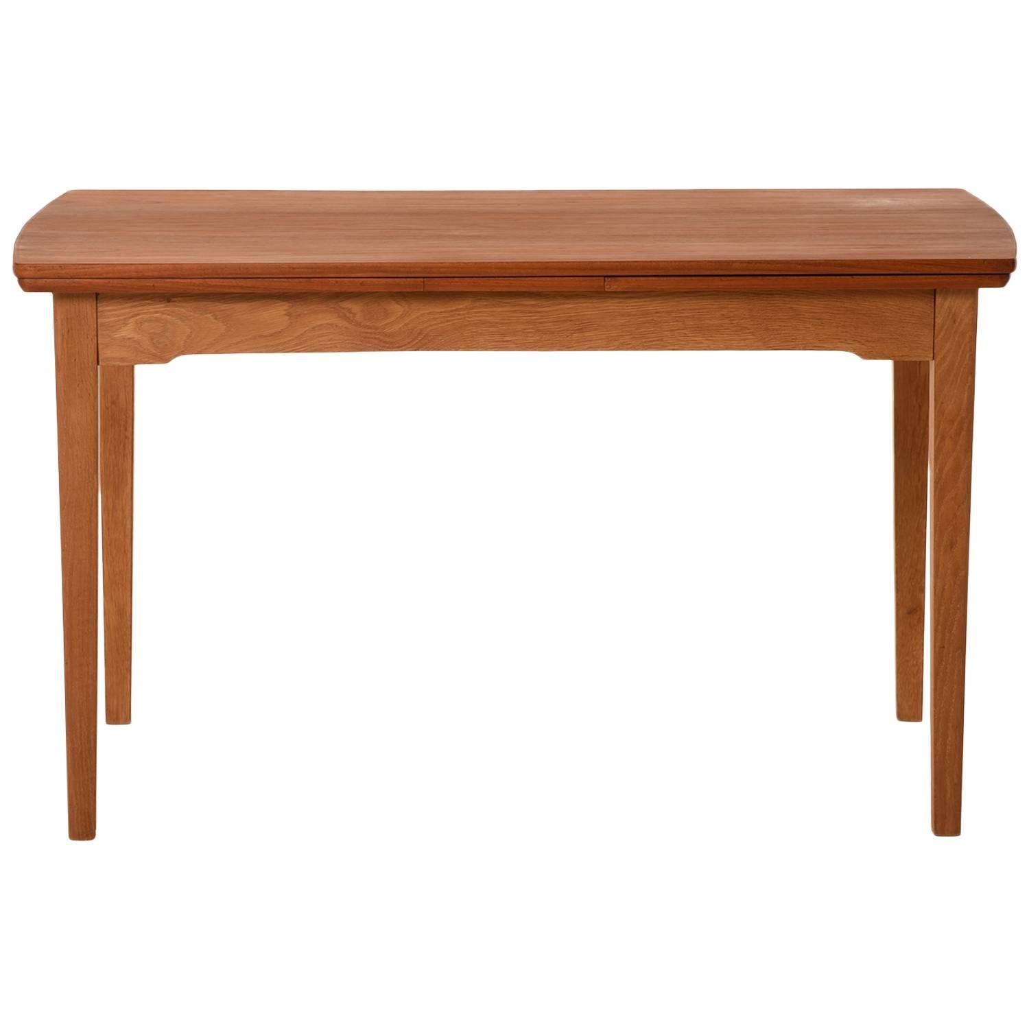 Danish Modern Draw-Leaf Extension Table