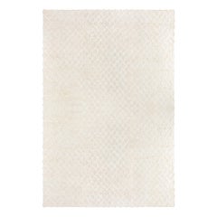 Alfombra contemporánea de lana anudada a mano estilo Tulu beige de Doris Leslie Blau