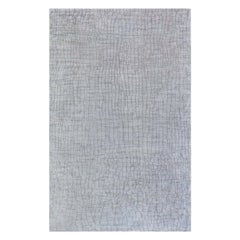 Tappeto di seta fatto a mano dal design moderno e sovradimensionato con coccodrillo di Doris Leslie Blau