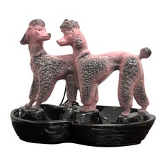 1950’s Pink Poodle T.V. Lamp With Planter