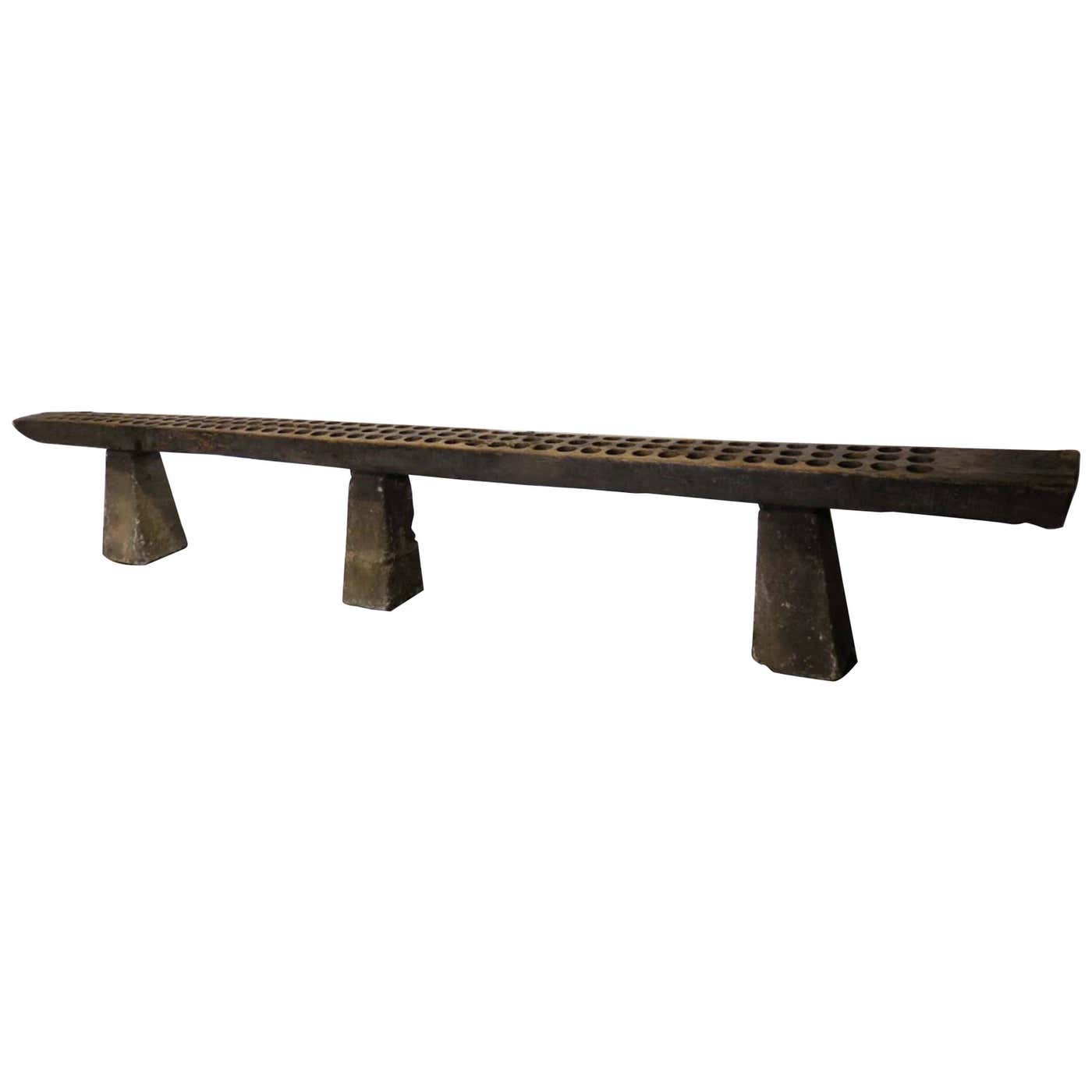 Rustic Modern Large-Scale Console at 1stDibs