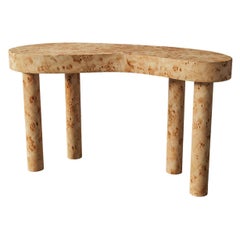 Bureau "Brenne" en ronce de bois en forme de pomme de Christiane Lemieux