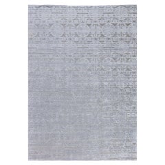 Alfombra grande de diseño floral moderno hecha a mano por Doris Leslie Blau