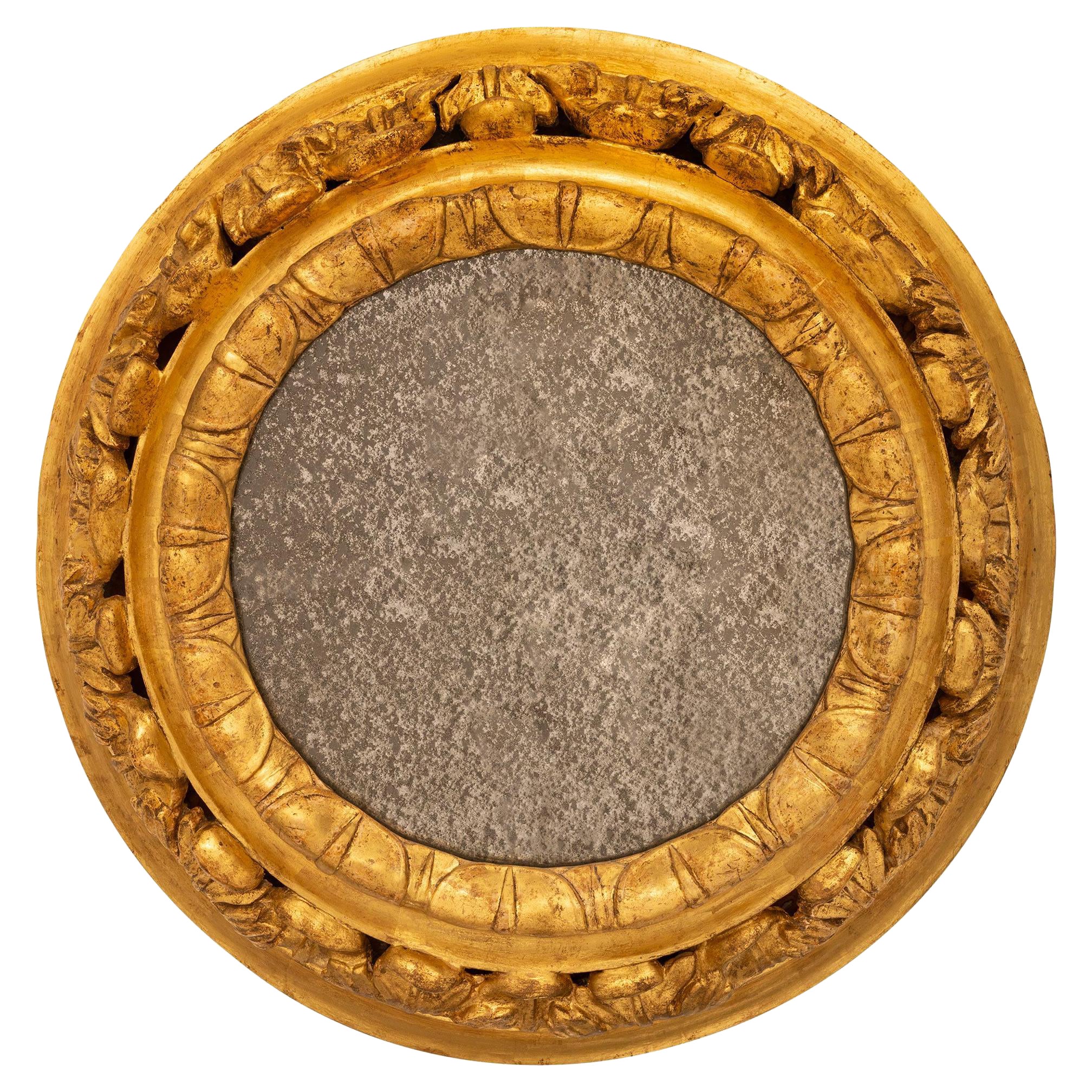 Italienischer Giltwood-Spiegel aus dem Barock des 18.
