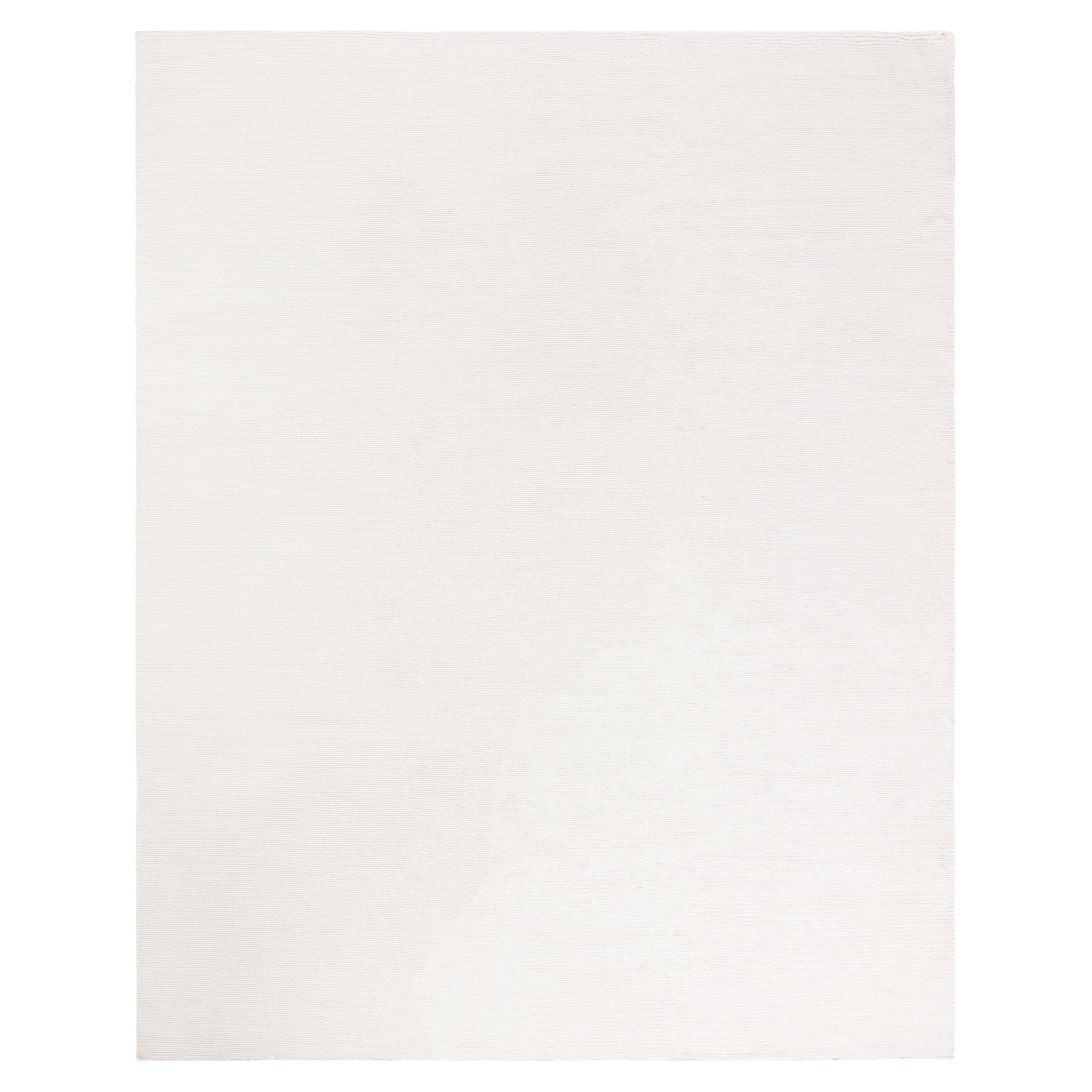 Tappeto moderno solido beige fatto a mano da Doris Leslie Blau