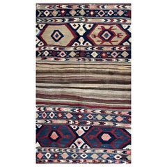 Antique Shahsavan Kilim/Rug, Mafrash, c-1900's