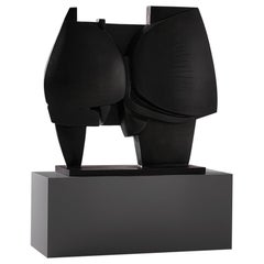 Gran escultura abstracta de bronce de Maurice Perrenoud