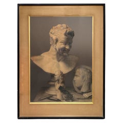 19th Century French Framed Academic Drawing