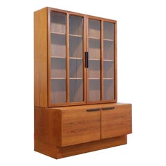 Mid Century Modern Teak China Display cabinet by G Plan Ib Kofod Larsen