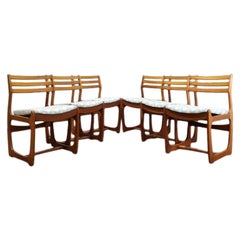 Mid Century Modern Teak Dining Chairs x 6 By Portwood Danish Style