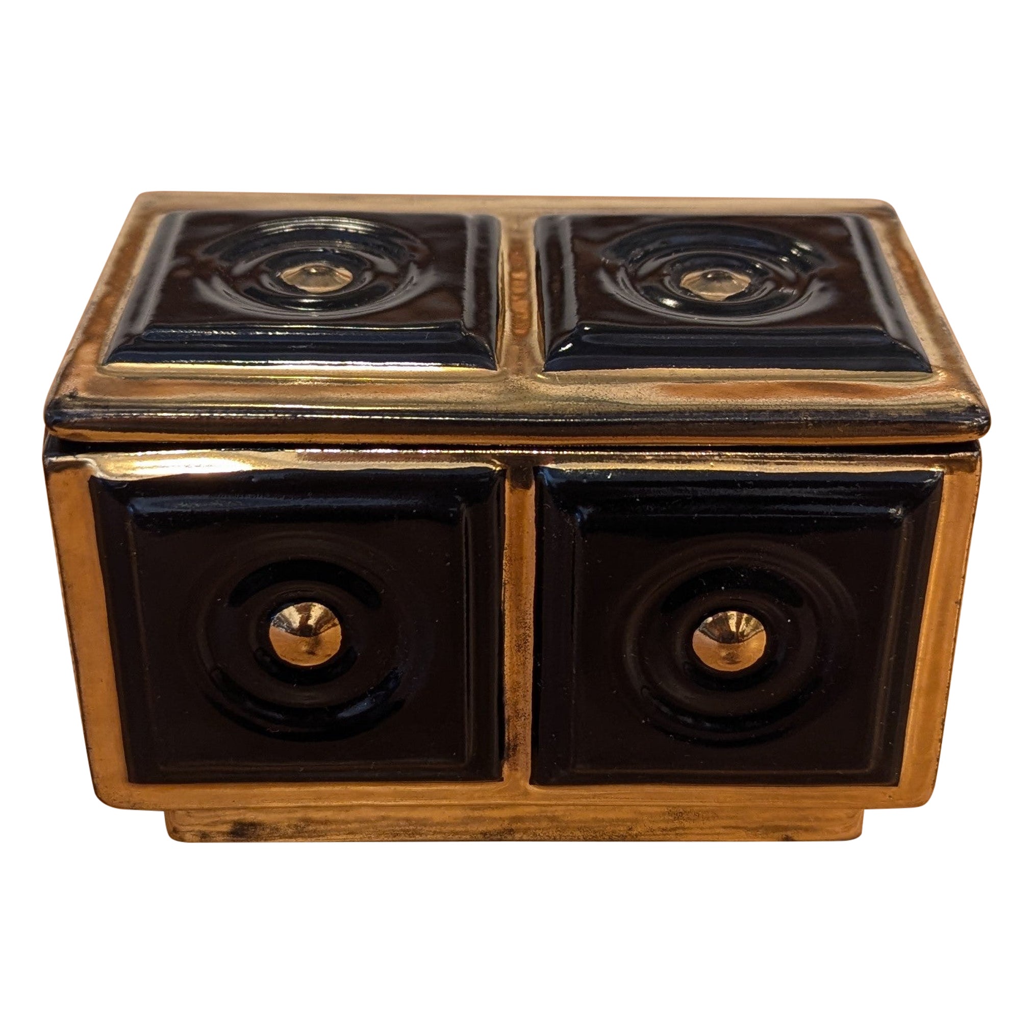 Caja de cerámica Brayton Mid Century en venta