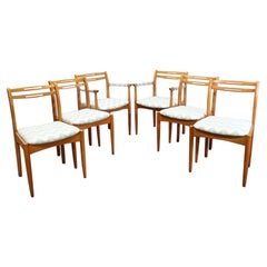 Chaises de salle à manger en teck moderne du milieu du siècle x 6 par Morris of Glasgow Danish Style