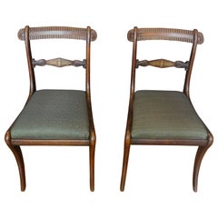 c. 1810 English Pair of Regency Side Chairs