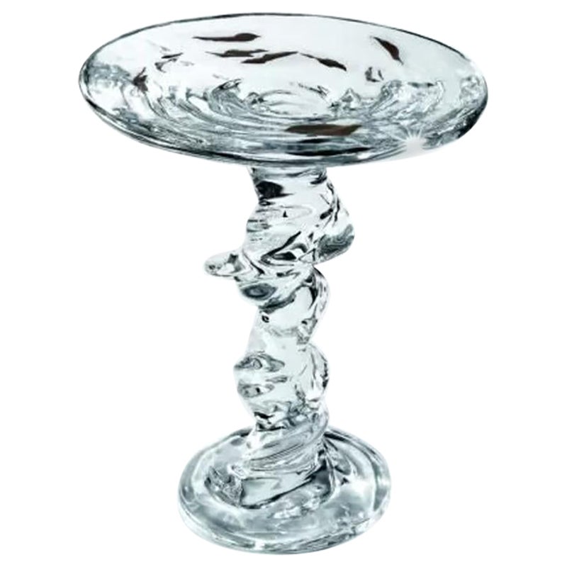 Spiral Round Crystal Table – Small – Timeless Statement of Elegance
