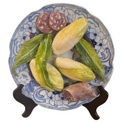Vintage French Christine Viennet Hand Crafted "Trompe L'Oeil" Art Plate