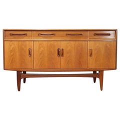 Mid Century Modern Vintage Teak Credenza Sideboard By G Plan Fresco Range