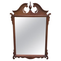 Mid Century Chippendale Style Mahogany Frame Mirror