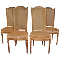 Four Vintage Louis XVI-Style Dining Chairs 8